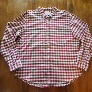 Old Navy Red & White Oxford Slim Fit Shirt